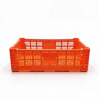Caisse de rangement pliable Highbright, très vendue, en plastique écologique, pour fruits et légumes, avec trous d'aération, empilable