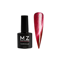 Le vernis à ongles en gel non toxique le plus populaire fournit du vernis à gel rouge pour les yeux de chat semi-permanent Gel UV en 3 étapes