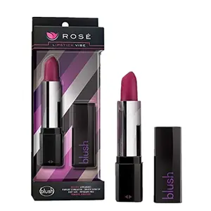 Mini Massager Rose Lipstick Vibe Bullet Vibrator Satin Smooth Tip Pocket Sized Multi Speed Vibrating Personal Sex Toy for Women