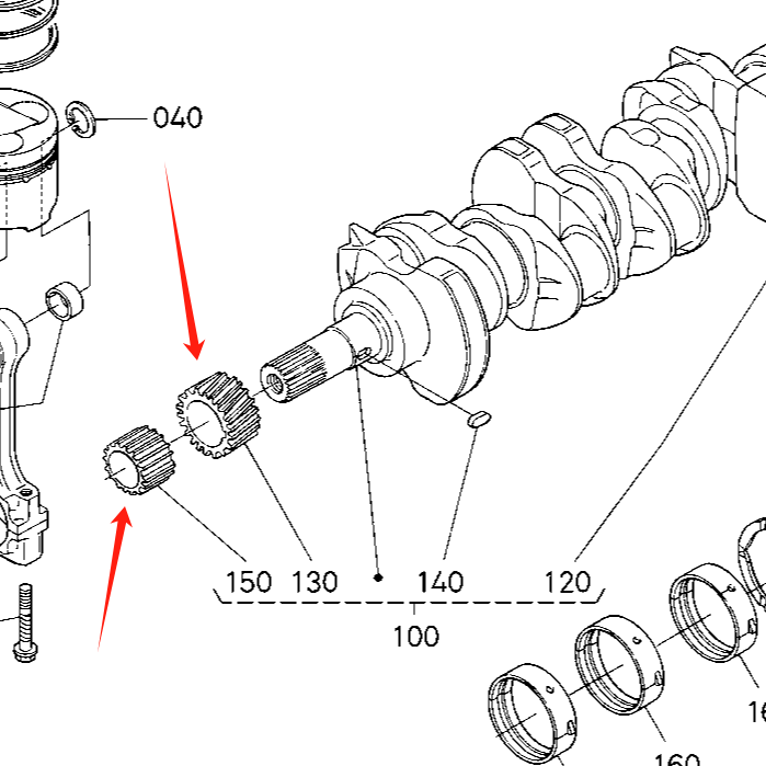8-97386232-1 8973862321 Crankshaft Gear for 4jj1 - Nipen