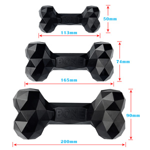<strong>Amazon</strong> Hot Selling Natural Rubber <strong>Pet</strong> Chew Toy Bite-resistant Dog Bone Toy - Product Image 2