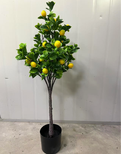 Divers arbres fruitiers réalistes, arbres artificiels verts avec des pêches, des fraises, des kumquats, des cerises, arbres décoratifs pour la maison et Noël - Product Image 3