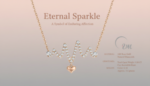 VM.Jewelry สร้อยคอรูปหัวใจประดับเพชร รุ่น Chic Series ทอง 18K ดีไซน์รูปตัววี พร้อมจี้รูปดอกกุหลาบ สไตล์คลาสสิก สายสร้อยแบบเส้น สำหรับทุกเพศ เหมาะสำหรับวันวาเลนไทน์ - Product Image 3