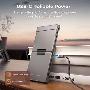 Clavier pliable OEM ODM avec pavé numérique BK09, clavier de voyage compact portable, rechargeable par USB-C, clavier pliable sans fil - Product Image 5