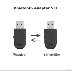 KN330 USB <span class=keywords><strong>Bluetooth</strong></span> 5,0 transmisor receptor de BT 3,5mm AUX <span class=keywords><strong>Jack</strong></span> 3 en 1 estéreo de música Audio inalámbrico adaptador <span class=keywords><strong>Bluetooth</strong></span> para TV Coche - Product Image 2