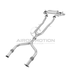 Escape Catback Valvetronic de Acero Inoxidable 304 Soldado con Diseño de Escamas de Pez <span class=keywords><strong>Airon</strong></span> para Nissan 350Z Z33/Infiniti G35 V35 - Instalación Directa con Tornillos - Product Image 4