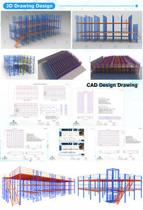 Rak penyimpanan tugas berat didukung Mezzanine lantai baja loteng Platform gudang loteng <span class=keywords><strong>Multi</strong></span> lapisan Sistem Rak Penyimpanan - Product Image 4
