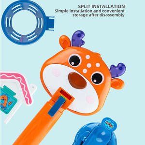 Jouet de basket-ball de bureau avec lumière et son, retour automatique, portable, pour développer la motricité fine, cadeau pour enfants - Product Image 5