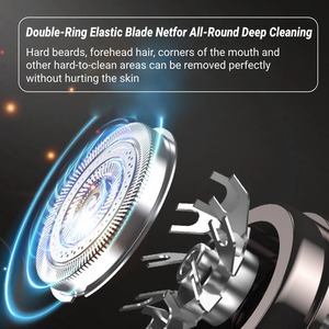 Nouveau mini rasoir électrique rechargeable portable avec écran numérique, rasoir à barbe pour hommes, taille de poche, rasoir de voyage humide et sec - Product Image 4