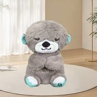 Ours en peluche musical respirant unisexe 31cm-50cm pour les 14 ans et plus pour favoriser le sommeil