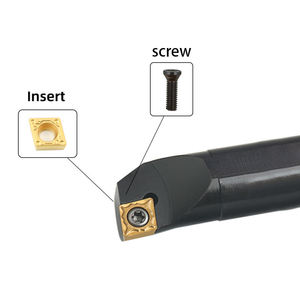 Nội bộ chuyển công cụ chủ S16Q-SCLCR09 có thể lập chỉ mục cắt thanh Carbide chèn PVD lớp phủ <span class=keywords><strong>HSS</strong></span> tiện công cụ chuyển s08k sclcr06 - Product Image 2