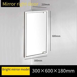 8V in acciaio inox triangolo bagno <span class=keywords><strong>specchio</strong></span> armadio Hole-Free appesa a parete per piccolo appartamento angolo deposito wc - Product Image 5