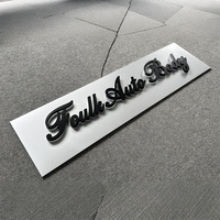 Letrero Luminoso 3D con Retroiluminación LED Verde Personalizado, Letrero Comercial de Acrílico Iluminado para Decoración de Tiendas y Talleres de Carrocería