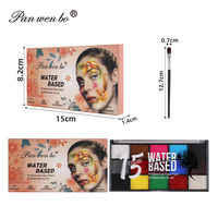 Palette de peinture pour le corps et le visage activée par l'eau, lot de 15 couleurs