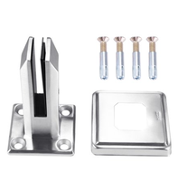 YL METAL Klem Reling Kaca Stainless Steel Modern 304 untuk Villa Hotel Apartemen Tangga dan Balkon
