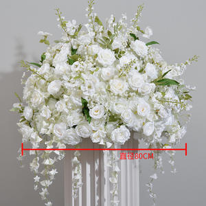 Boule de Fleurs de Rose Artificielle de Muguet Boule de Fleurs de Mariage Centres de Table Chandelier Boule de Fleurs - Product Image 4