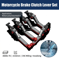 Ensemble de leviers de frein et d'embrayage de moto usinés sur commande CNC