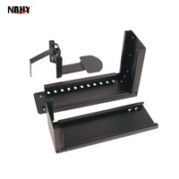 Support universel pour boîtier de PC sous le bureau, support de support de boîte hôte d'ordinateur mainframe réglable suspendu
