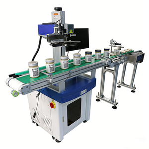 Machine de marquage laser UV personnalisée <span class=keywords><strong>en</strong></span> usine pour QR/<span class=keywords><strong>code</strong></span>-barres sur bouteille avec positionnement automatique, lecture par vision et vérification de rejet des articles défectueux - Product Image 2