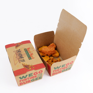 Kemasan Makanan Cepat Saji Ramah Lingkungan yang Dapat Didaur Ulang, Kotak <span class=keywords><strong>Burger</strong></span> Take Away dengan Laminasi Matt, Struktur Kuat, Warna Sesuai Pesanan untuk Sushi dan Kentang Goreng - Product Image 6