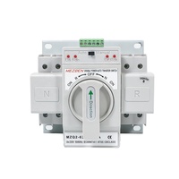 Interrupteur de transfert automatique manuel 2 3 4 phases 63 ampères, interrupteur de transfert automatique, interrupteur de changement de phase manuel automatique