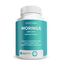 Kapsul ekstrak daun Moringa tanaman kapsul suplemen metabolisme dukungan kekebalan tubuh kapsul Moringa organik