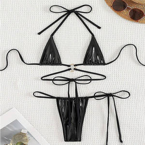 Maillots de bain sexy de créateur Y Banadores, maillot de bain brillant, mini bikini, ensemble de maillots de bain pour femmes, <span class=keywords><strong>string</strong></span>, bikinis - Product Image 2