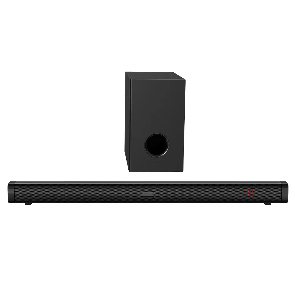 Dual 2 Inch Built-in Speakers 5.25 Inch Subwoofer 2.1 Channel Bluetooth TV Soundbar Living Room Audio Speaker Soundbar