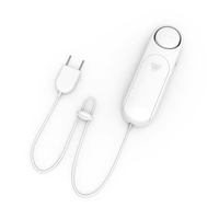 Detector de Fugas de Agua, Alarma de Inundación de 120dB, Funciona con Batería, con Cable de Sonda de 0.7 Metros para Hogar y Sótano G116
