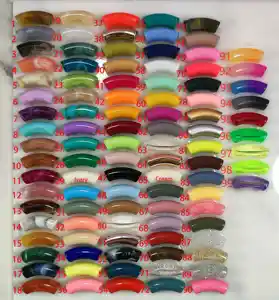 200 pièces par sac en gros en vrac haute poli à la mode grand bambou acrylique tube incurvé perles Lucite Bracelet Bracelet perlé élastique