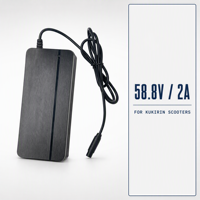Chargeur Original Kukirin G2 Master G3 Pro 58.8V 2A 3 Broches Prise CQ Adaptateur Secteur pour Trottinette Électrique Kukirin