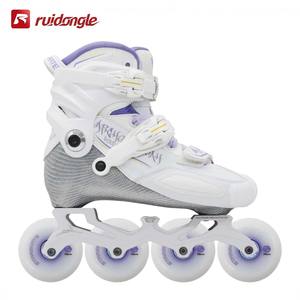 Patins à roulettes en fibre de carbone à quatre roues réglables Ruidonle, patins à roulettes de compétition de niveau professionnel pour adultes - Product Image 1