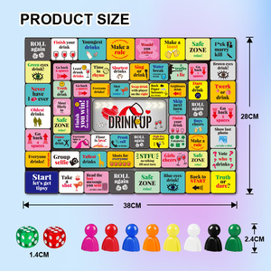 Vui nhộn tipsy Land Party Board trò chơi qua biên giới bachelorette uống trò chơi làm bằng nhựa quảng cáo bên cung cấp - Product Image 3