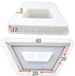Stampo per Blocchi di Cemento Cavi Riutilizzabile in Plastica per Costruzione e Produzione di Mattoni - Product Image 4