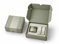 Vente en gros : Boîte d'expédition en carton ondulé recyclé, écologique, avec logo personnalisé, finition brillante, pour l'expédition par avion