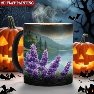 Frosted Black <b>Ceramic</b> <b>Mug</b> 11oz Sublimation Printing Heat Activated Cup For Custom Art Design - Product Image 6