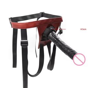 Сексуальное нижнее белье, большой фаллоимитатор, трусики, кожаные фаллоимитаторы, пояс вагины, трусики, Пояс верности, бандаж, секс-игрушки для женщин, лесбиянок - Product Image 3