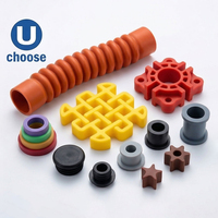 Pièces en caoutchouc silicone moulées sur mesure OEM, soufflets, passe-fils, bouchons et tampons en silicone colorés pour équipement industriel