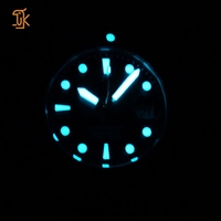 Reloj de Buceo de Lujo con Logotipo Personalizado OEM, Calendario, Mecánico, Automático, de Acero Inoxidable, Verde, 200M, para Hombre