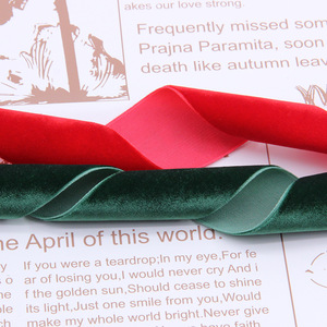 Cuộn ruy băng nhung trơn màu, một mặt, 100% polyester, dùng trang trí quanh năm, đám cưới mùa đông, làm dây chuyền, quả mọng, Giáng sinh - Product Image 6