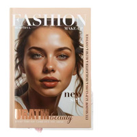 Palette de maquillage multifonctionnelle 6 couches style livre – Fards à paupières, illuminateurs et contours – Formule longue tenue et colorée