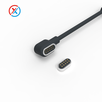Conector de Carga Magnético de 10 Pines, Cable USB Pogo Pin, Conector Magnético de Alimentación CC Macho-Hembra