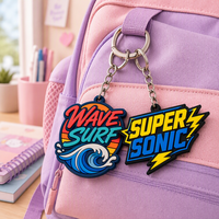 Porte-clés en PVC 3D personnalisés, cadeau souvenir promotionnel, porte-clés de dessin animé mignon de haute qualité personnalisé