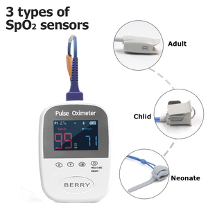 Oxymètre de pouls portable électrique avec Bluetooth pour bébés et adultes, utilisation hospitalière et à domicile, moniteur de fréquence cardiaque SpO2 - Product Image 3
