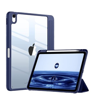 For iPad Air 6 iPad 10 Pro 12.9 Case Acrylic Hard Back with Pencil <b>Holder</b> Shockproof Protective Cover - Product Image 5