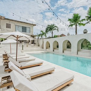 Moderno in legno letto a baldacchino ombrellone 10 piscina mobili da esterno per spiaggia giardino Hotel piscina Reciliner per uso esterno - Product Image 6