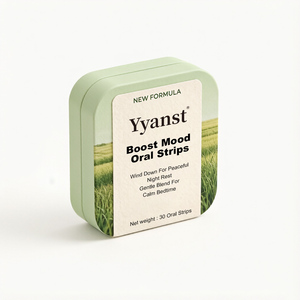 Nouvelles Bandes Orales OEM Formule Améliorée pour l'Humeur, Sans Eau, à Dissolution Rapide, Film Mince, Mélange Herbal Doux pour une Nuit Calme et Réparatrice - Product Image 1