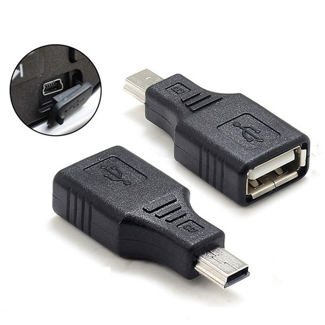 USB 2.0 Type a Female to Mini B Male Adapter Converter Convertor
