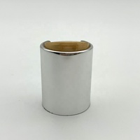 Bouchon de bouteille cosmétique en plastique argenté de haute qualité 24/410 28/410 avec disque en aluminium, à visser, anti-déversement, pour liquides