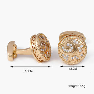 Boutons de manchette vintage pour hommes, vente chaude, haute qualité, luxe, boutons de manchette de chemise à fleurs - Product Image 5